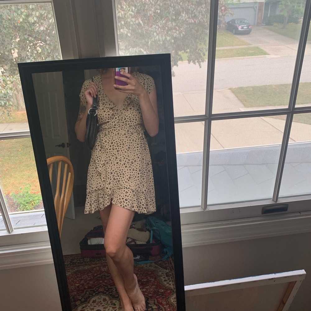 Artizia Cheetah Wrap Dress